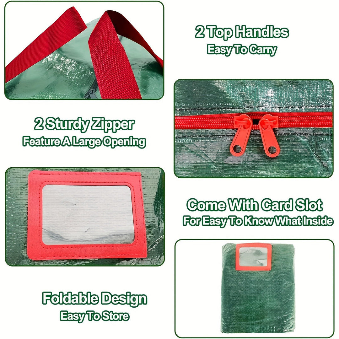 Skanto | Große Aufbewahrungstasche für künstliche Weihnachtsbäume – Wasserdichtes und strapazierfähiges Polyester Modell TreeTote