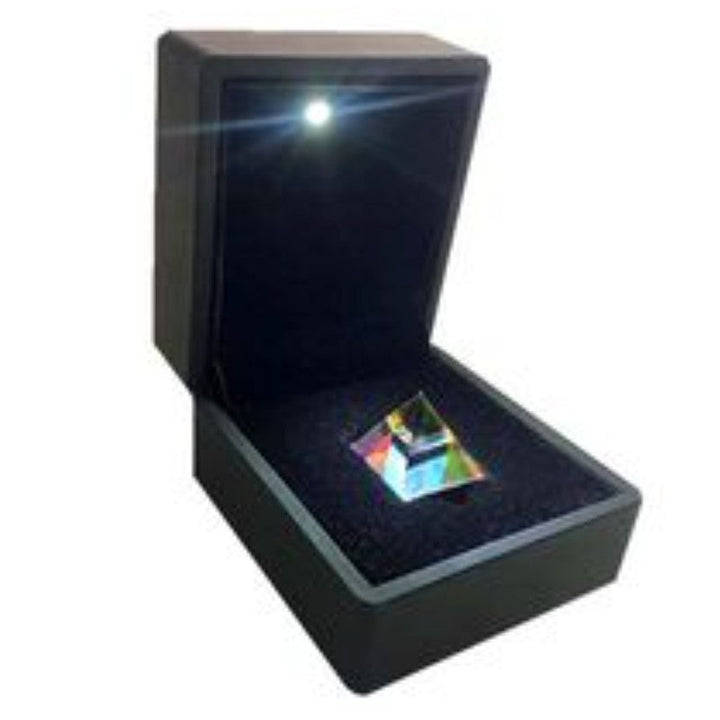 Skanto | Kristallprisma mit LED-Geschenkbox, zum Lehren, Spielen, Fotografieren