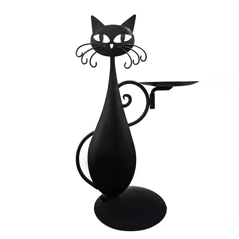 Kerzenhalter Schwarze Katze | Skanto