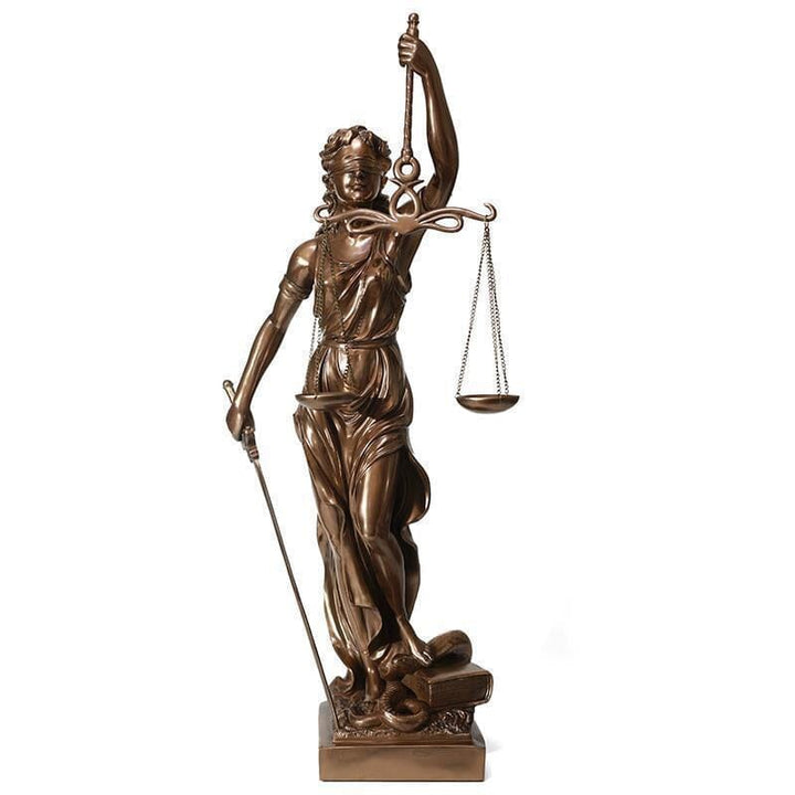 Dekorative Statue der Göttin der Gerechtigkeit