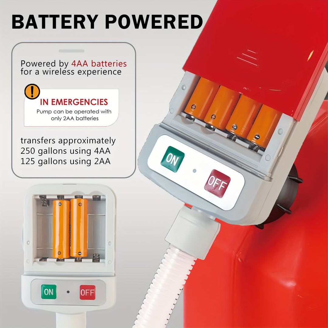 Skanto | Batteriebetriebene Kraftstoffpumpe – Kompaktes & tragbares Design für einfaches Betanken