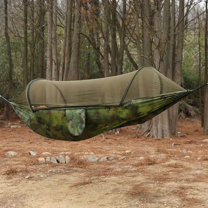 Skanto | Hängematte mit integriertem Moskitonetz – Ultimativer Outdoor-Schutz