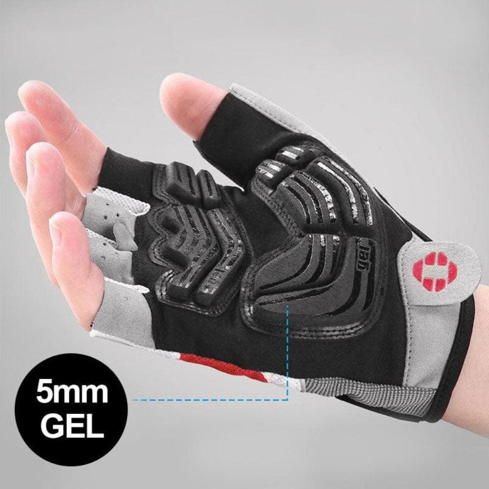 Skanto | 3D Gel-gepolsterte Fahrradhandschuhe – Stoßdämpfende, atmungsaktive Radhandschuhe für Herren & Damen