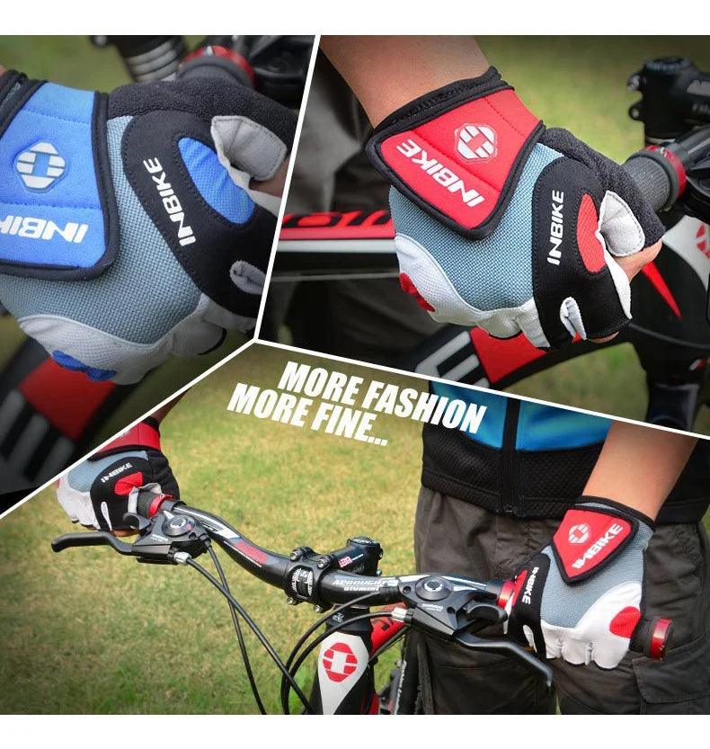 Skanto | 3D Gel-gepolsterte Fahrradhandschuhe – Stoßdämpfende, atmungsaktive Radhandschuhe für Herren & Damen