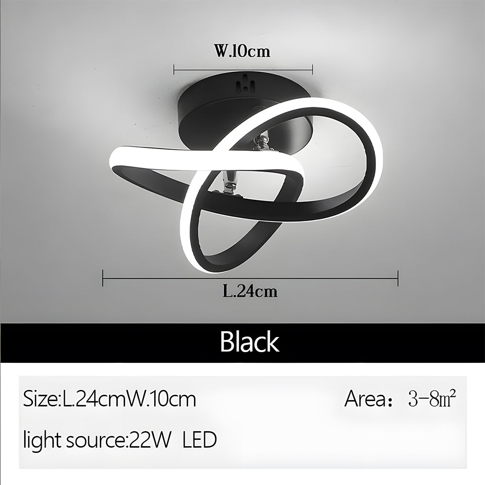 Skanto | LED-Deckenleuchte mit schwarzem Metallrahmen