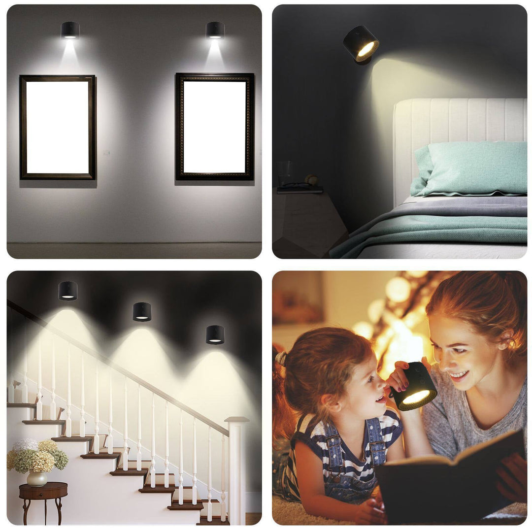 Skanto | LED-Wandleuchte – Wiederaufladbar, magnetisch & beidseitige Beleuchtung für den Innenbereich