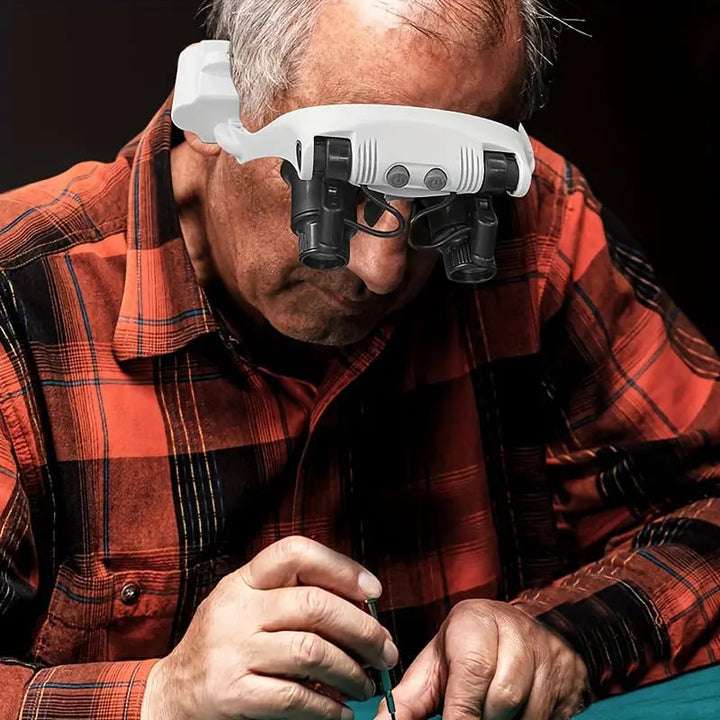 Skanto | Lupenbrille mit LED-Lichtern für beide Augen