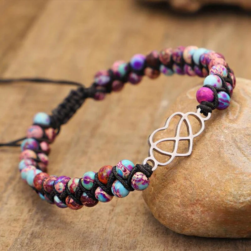 Skanto | Für Enkelkinder – Weil du immer in meinem Herzen bist – Perlenarmband
