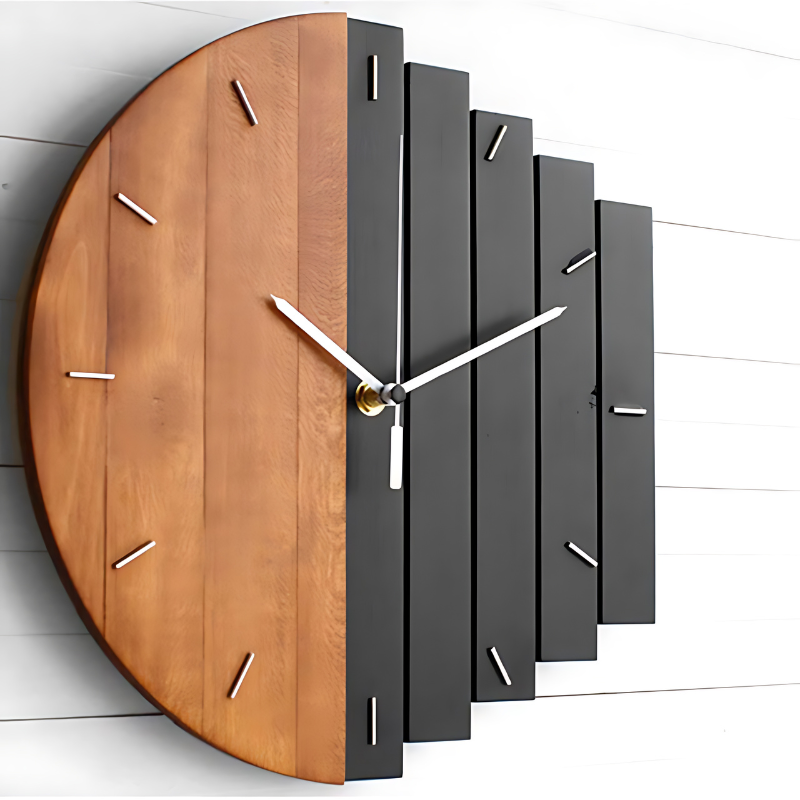 Skanto | ClarityTime | Geräuschlose Wanduhr mit zeitlosem minimalistischem Design für elegante Interieurs