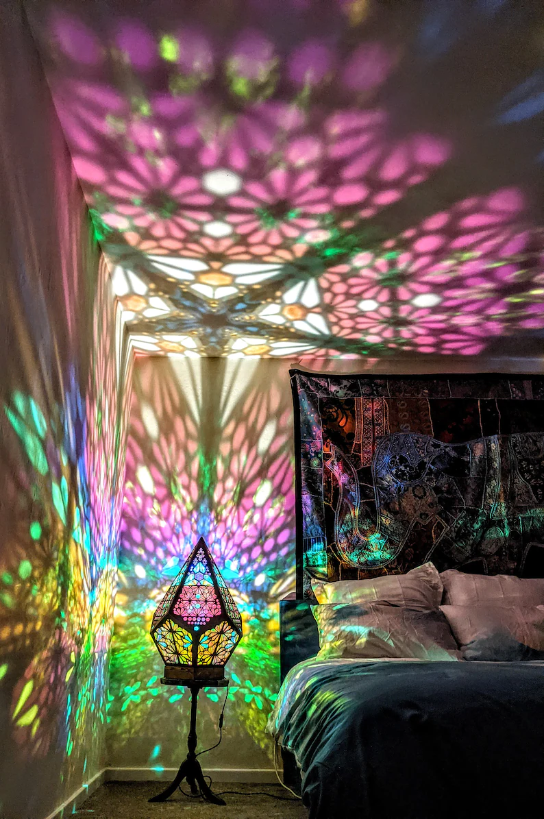Skanto | LED-Tischlampe im Glasblock-Stil - LumiAura