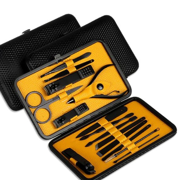 Skanto | 15-teiliges professionelles Maniküre-Set mit Reiseetui
