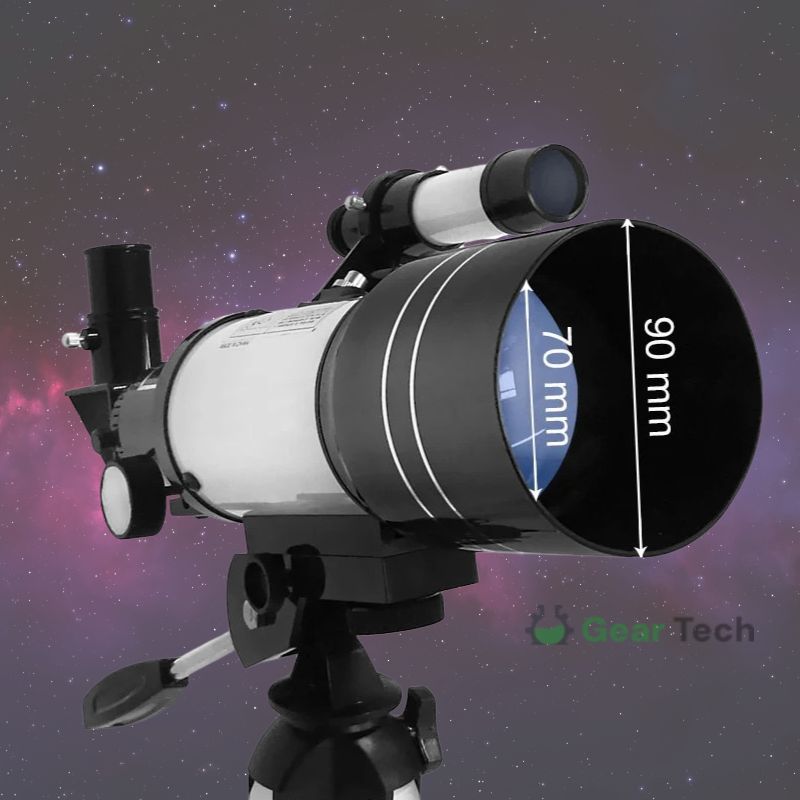 Skanto | Professionelles astronomisches Teleskop | 70mm Öffnung, 300mm Brennweite & einfacher Aufbau für Sternenbeobachtung und Naturerkundung
