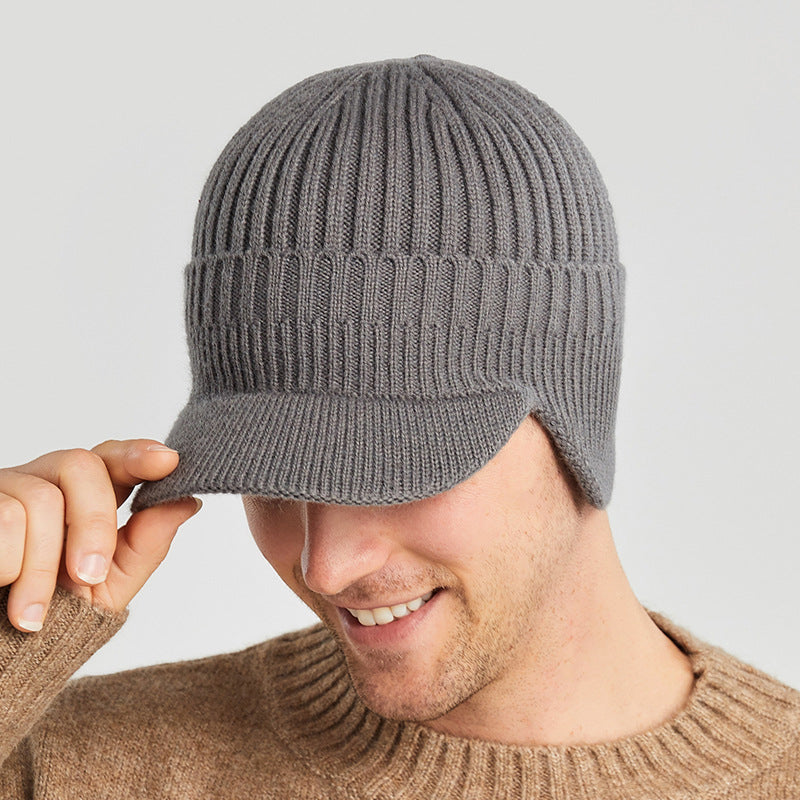 Skanto | Elastische, warme Ohrenschutz-Strickmütze für Outdoor-Fahrten