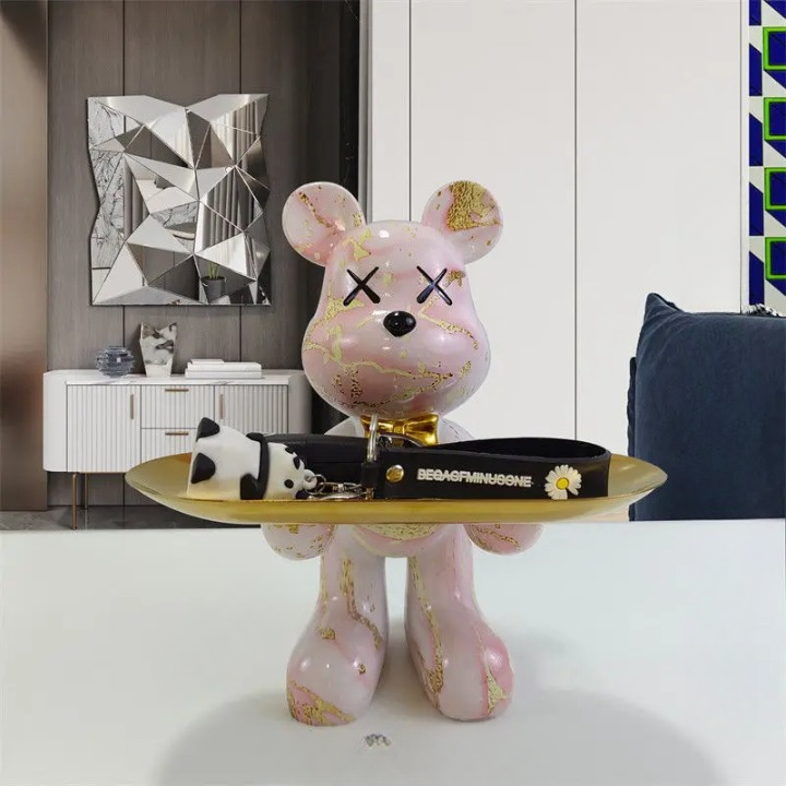 Skanto | Bärenstatue mit Tablett