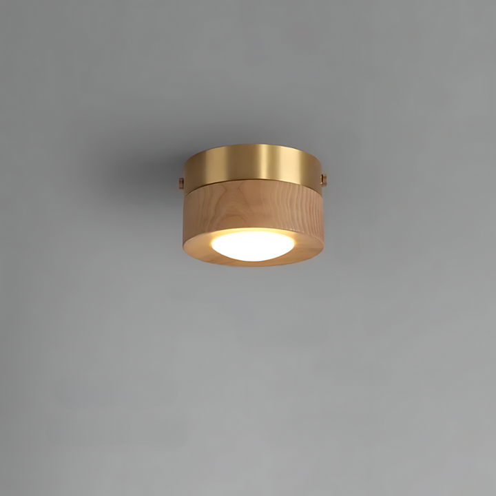 Skanto | | Deckenlampe aus Walnussholz mit LED-Spots