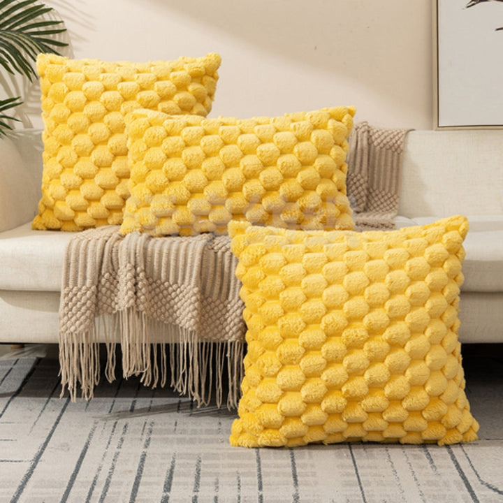 Skanto | VelvetSoft Kissenbezug – Ultraweicher Plüschbezug für Sofa oder Bett
