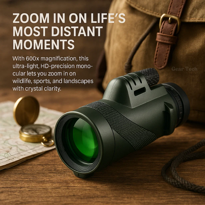 Skanto | Kompaktes 600x Ultra-Zoom Monokular | HD-Linse, leicht & perfekt für Wandern, Vogelbeobachtung und Sportveranstaltungen