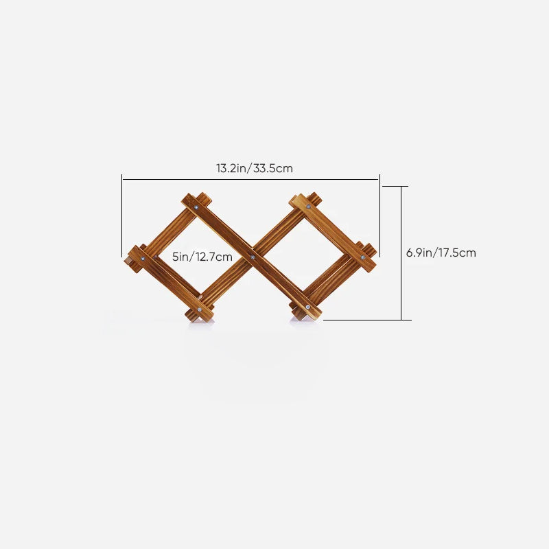 Skanto | Faltbares freistehendes Weinregal aus Holz