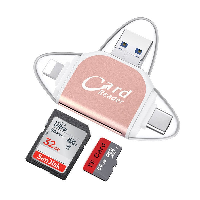 Skanto | 4-in-1 Universal SD TF Kartenleser mit mehreren Anschlüssen
