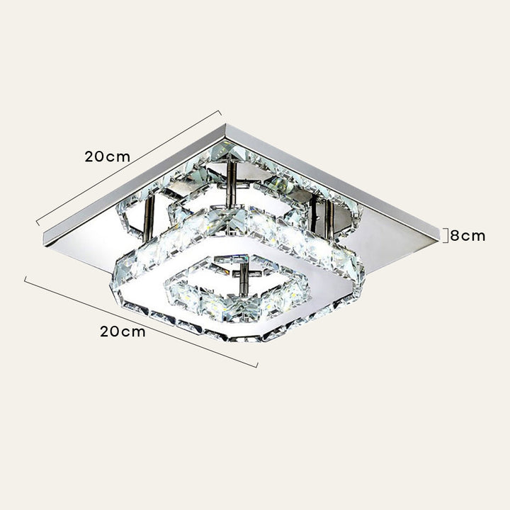 Skanto | Moderne Kristall-LED-Deckenleuchte für die Deckenmontage