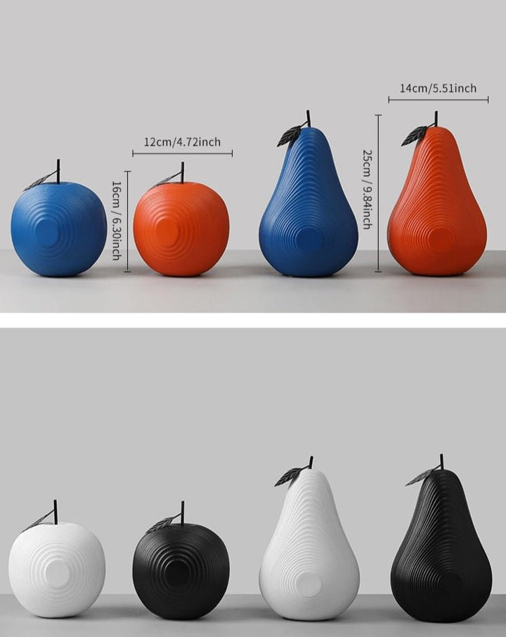 Skanto | Skanto Strukturierte Obst-Apfel- & Birnen-Skulptur