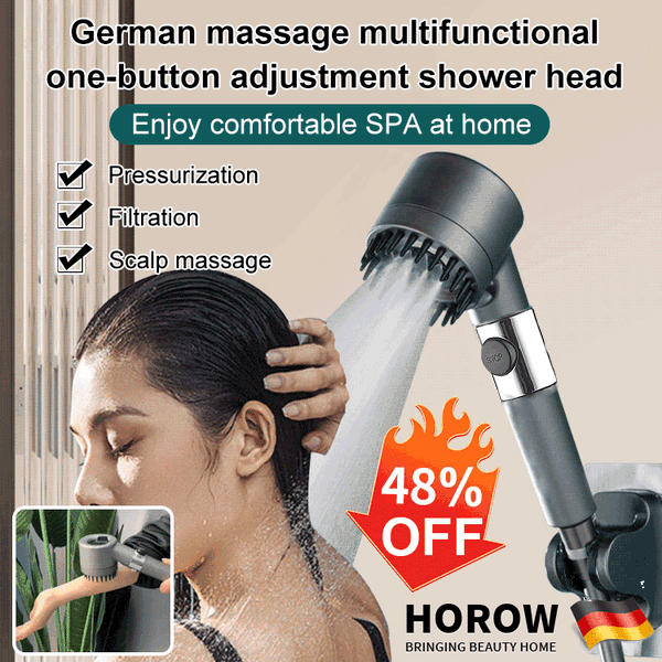 Skanto | PowerSpray Duschkopf – Erhöhter Druck – Spa-Erlebnis