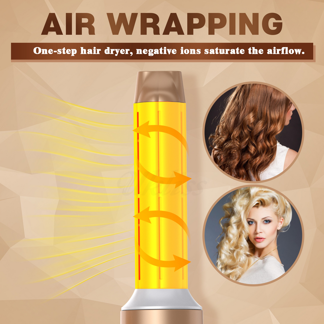 Skanto | 7-in-1 Airwrap Styler | Lockt, glättet & verleiht Volumen | Heiß-/Kaltluft