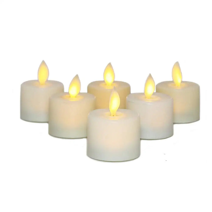 Skanto | GlowFlame LED Teelicht – Realistische flammenlose Kerze für stimmungsvolle Beleuchtung