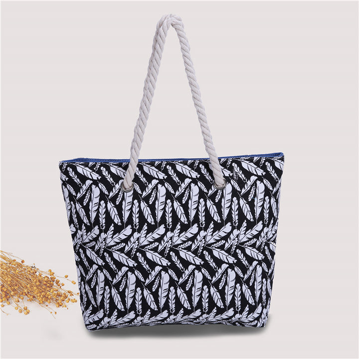 Geräumige Tasche mit maritimem Muster Skanto