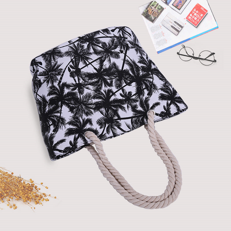 Geräumige Tasche mit maritimem Muster Skanto