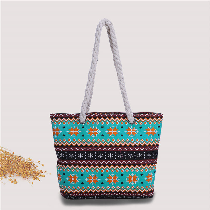 Moderne Strandtasche aus robustem Baumwollstoff Skanto