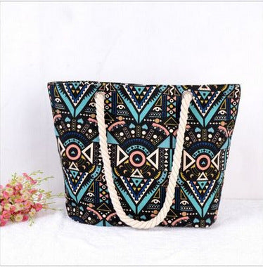 Große Strandtasche mit Ethno-Muster Skanto