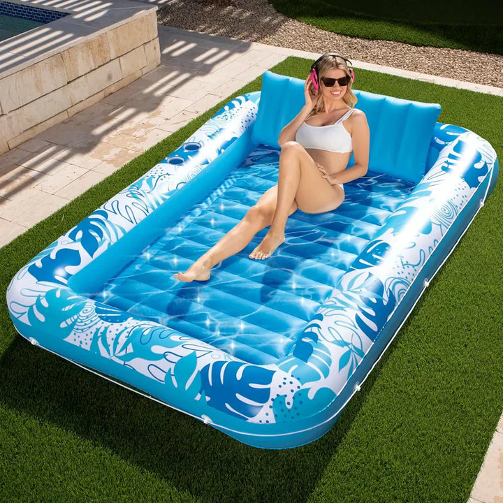 Skanto | SunLounge Aufblasbarer Sonnenpool – Bequeme Liege für Garten oder Balkon