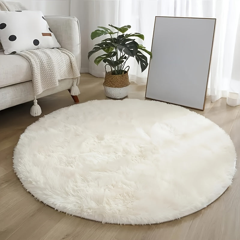 Skanto | Bequemer runder Teppich – Ultraleichter Teppich für Wohn- und Schlafzimmer