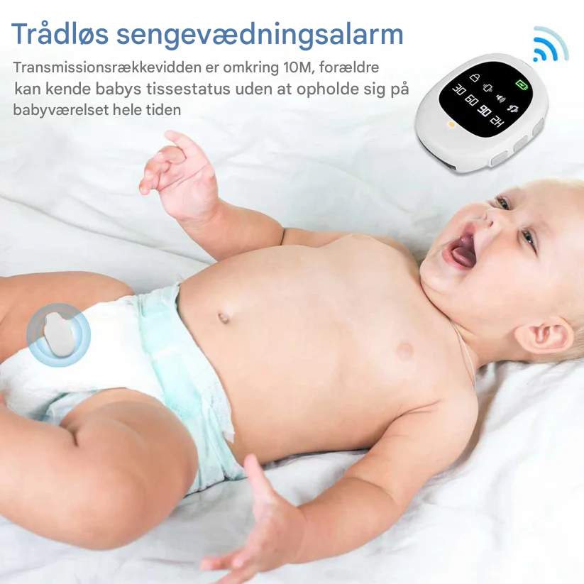Skanto | Kabelloser Bettnäss-Alarm mit Vibrationssignal und Timerfunktion – USB wiederaufladbar