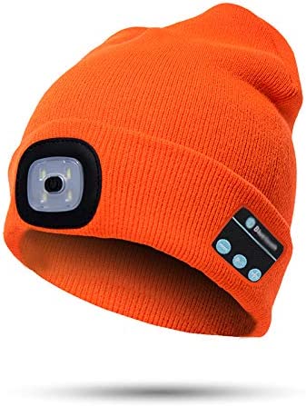 Bluetooth Mütze mit Licht Drahtlose Kopfhörer