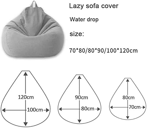 Norvo | Sitzsackbezug | Ergonomisch und stilvoll | 80x90 cm, 100x120 cm
