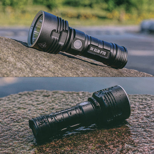 Skanto | Hochleistungs-wasserdichte LED-Taschenlampe | 30.000–50.000 Lumen wiederaufladbare Fackel