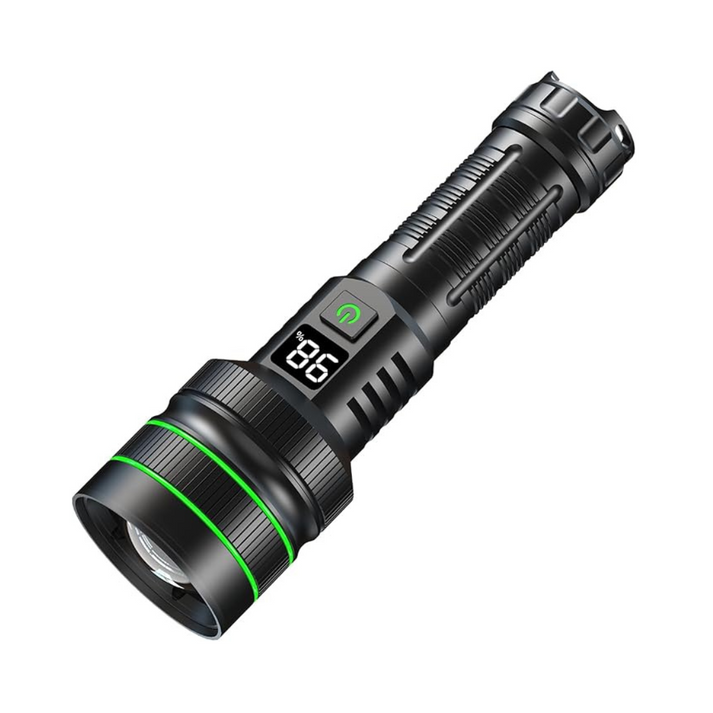 Skanto | Zoomfähige LED Taschenlampe – 3KM Reichweite, Ultra Hell & Langlebig