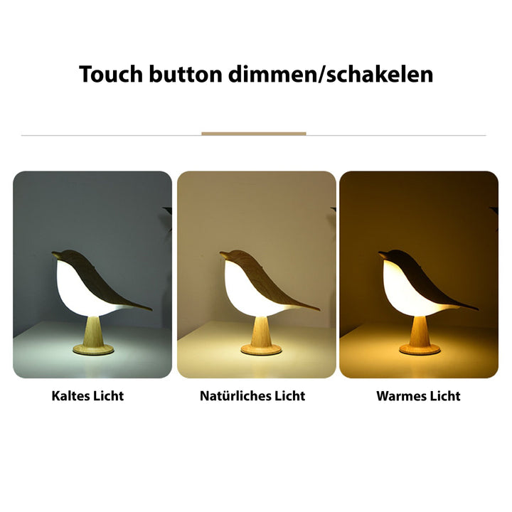 Skanto | Moderne LED Tischlampe im Vogel-Design