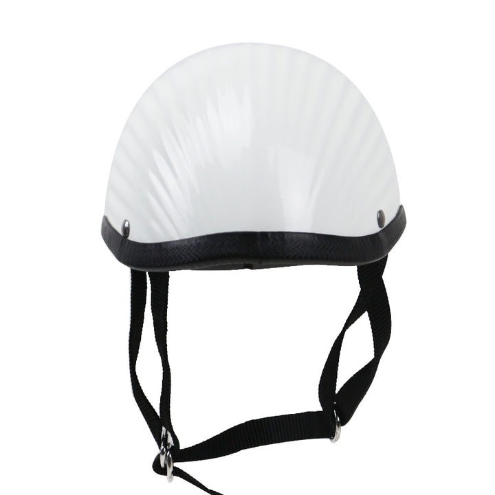 Klassischer gerippter Motorradhelm Skanto