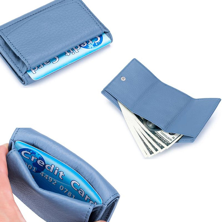 Handgefertigte RFID-Brieftasche aus weichem Leder