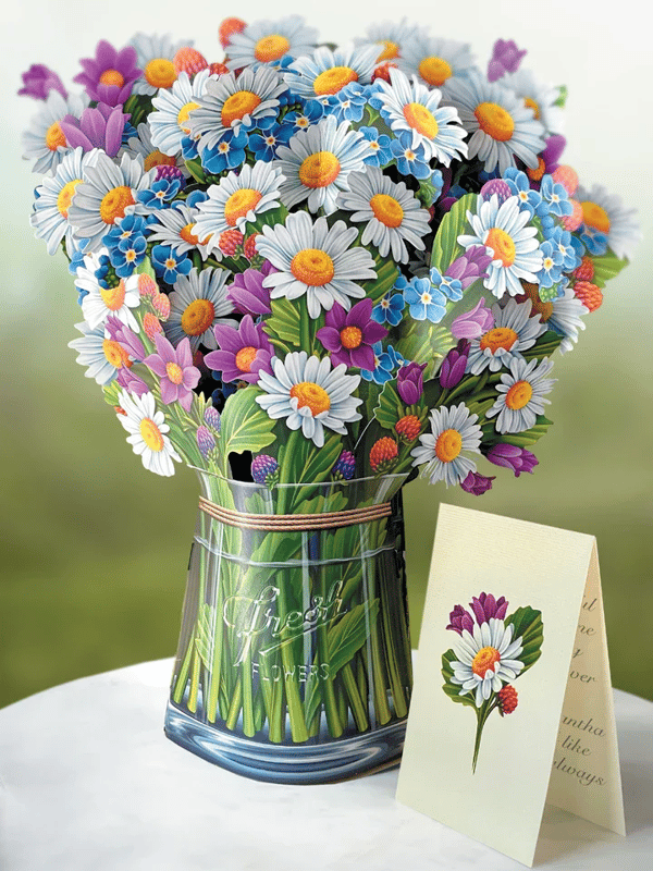 Skanto | Plastik Pop-up Blume | Inkl. Gratis Geschenkkarte - Fair