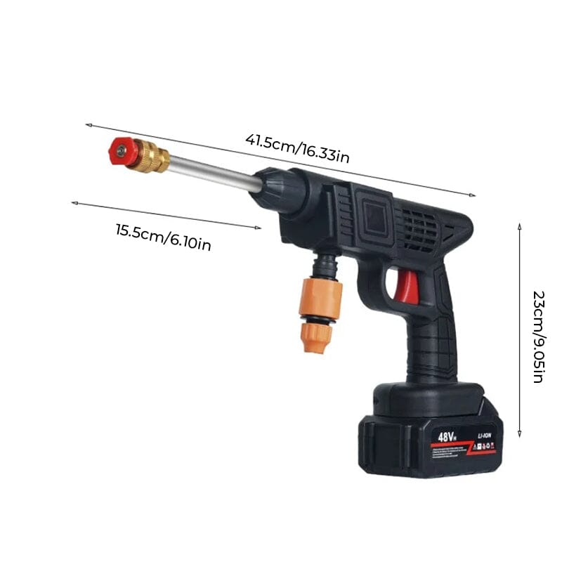 Skanto | Kabelloses tragbares Hochdruck-Spritzwasserpistolen-Set | Ideal zum Reinigen von Autos, Terrassen & Gartenmöbeln