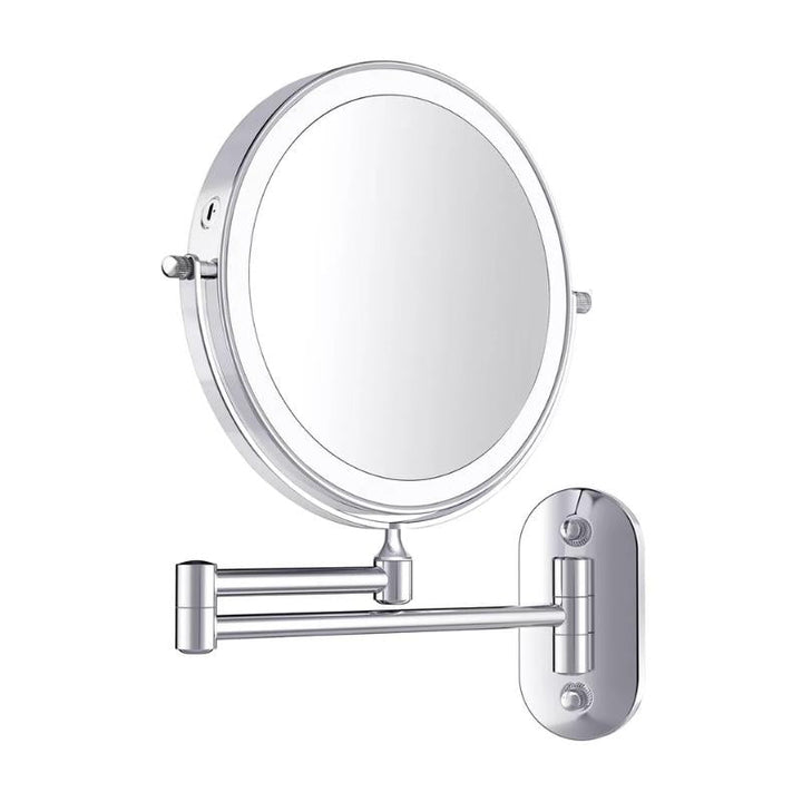 Skanto | Vergrößernder wiederaufladbarer LED-Schminkspiegel | Einstellbare Helligkeit, bis zu 10-fache Vergrößerung & tragbar für perfektes Make-up