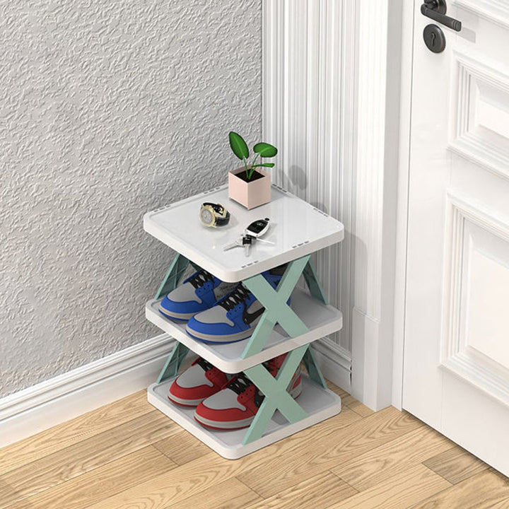 Vertikales Schuhregal | Platzsparende mehrstufige Aufbewahrung Skanto