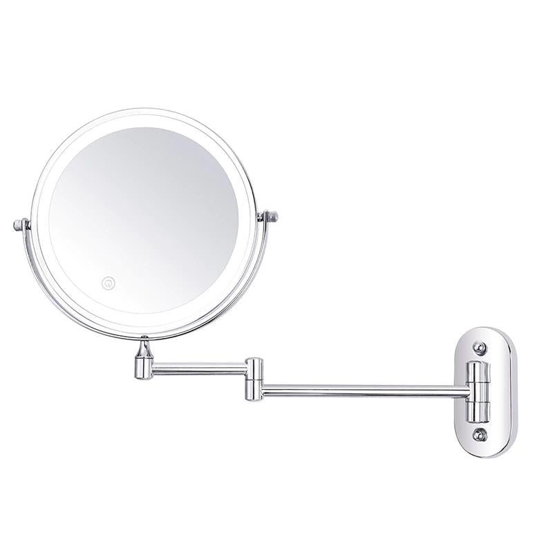 Skanto | Vergrößernder wiederaufladbarer LED-Schminkspiegel | Einstellbare Helligkeit, bis zu 10-fache Vergrößerung & tragbar für perfektes Make-up