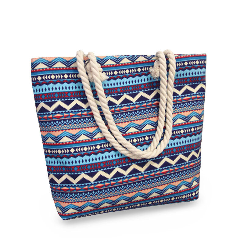 Große Strandtasche aus strapazierfähigem Baumwollmaterial Skanto