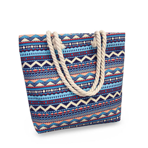 Große Strandtasche aus strapazierfähigem Baumwollmaterial Skanto