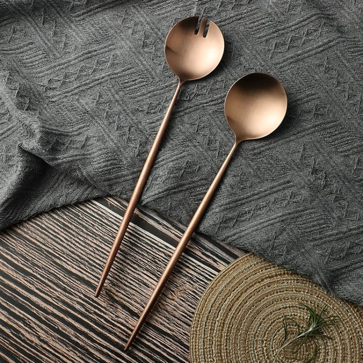Skanto | Salatbesteck-Set in Roségold